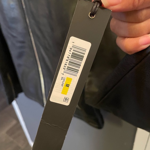 COPY - Men’s Karl Lagerfeld Motorcross Jacket 100% Genuine Leather New (Dead St… - Picture 15 of 15